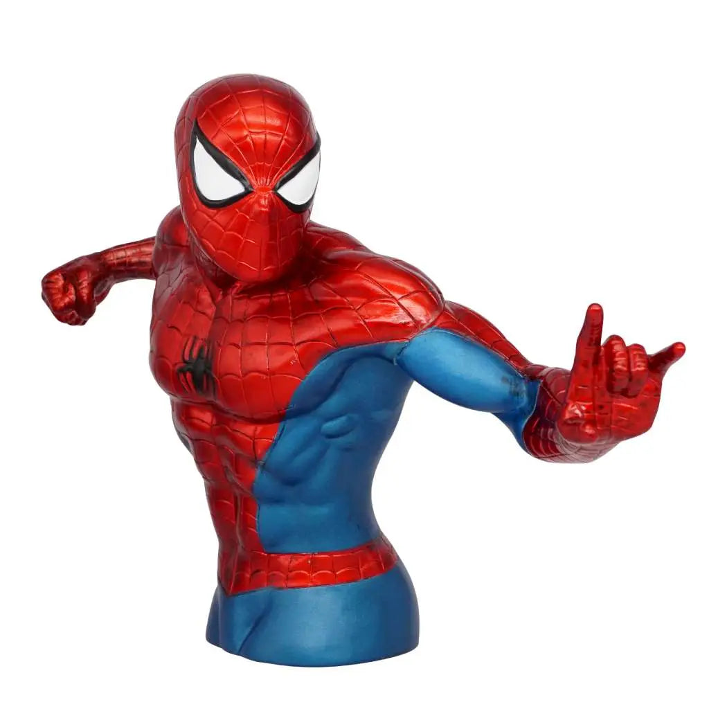 MARVEL Spider-Man METALLIC BUST BANK MONOGRAM