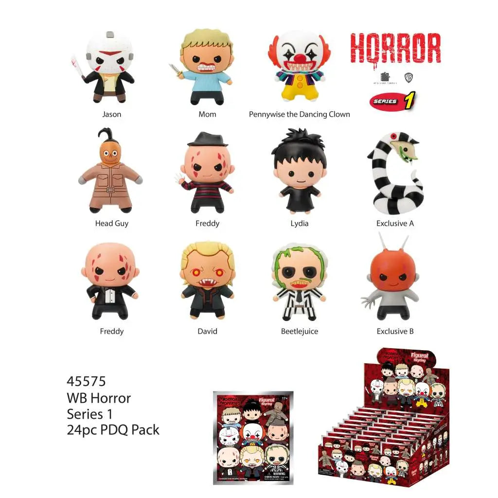 HORROR S1 BAG CLIP BLIND BOX DISPLAY 24 MONOGRAM