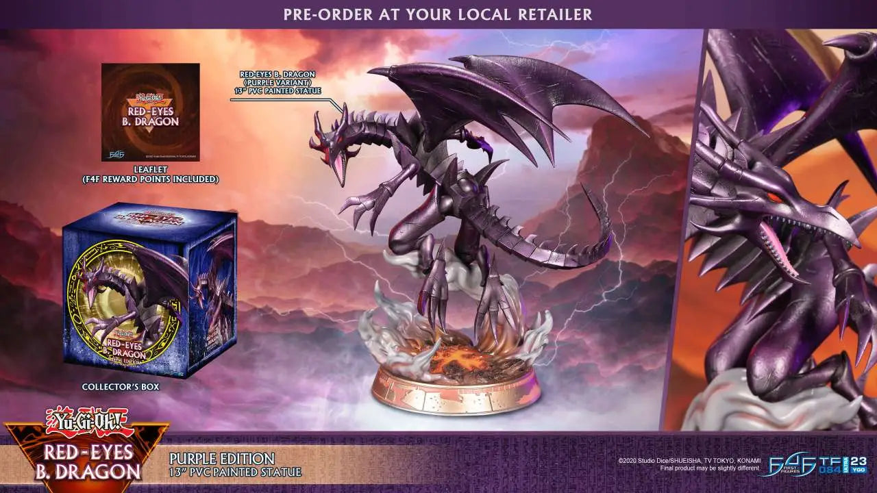 YU GI OH! RED EYES B.DRAGON PURPLE EDITION FIRST4FIGURES