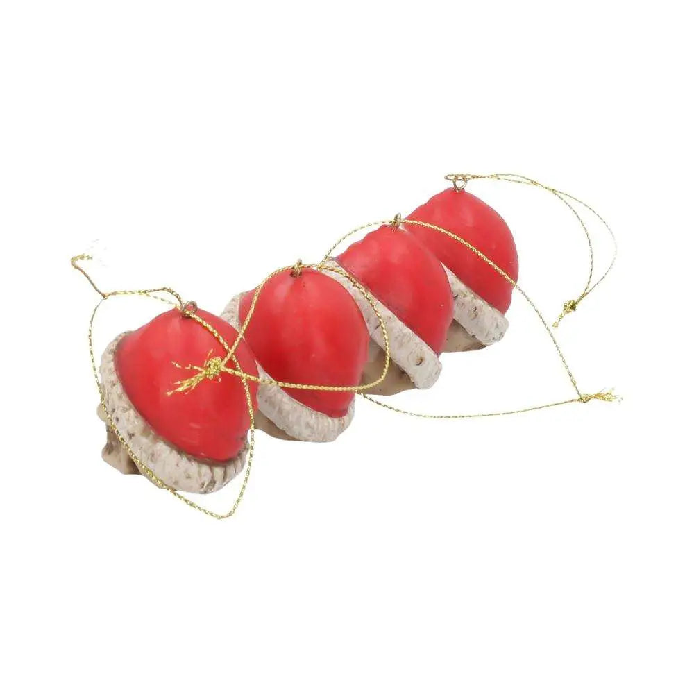 SILENT NIGHT SKULL BAUBLES SET HANGING ORNAMENT NEMESIS NOW