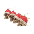 SILENT NIGHT SKULL BAUBLES SET HANGING ORNAMENT NEMESIS NOW