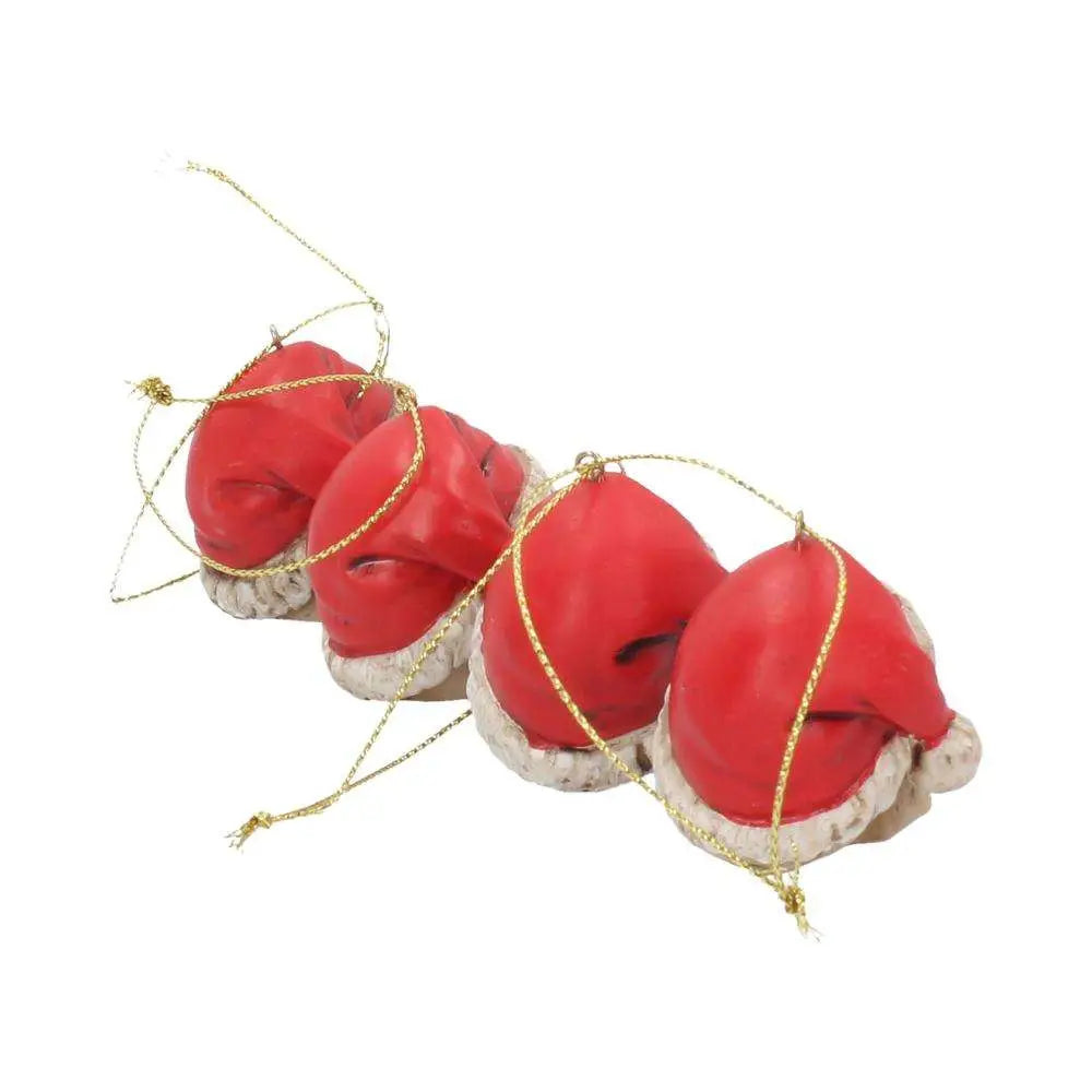 SILENT NIGHT SKULL BAUBLES SET HANGING ORNAMENT NEMESIS NOW