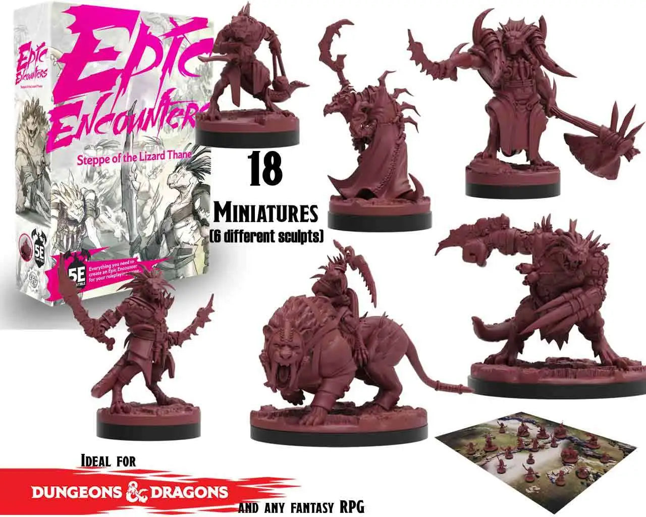 Epic Encounters Steppe of the Lizard Thane STEAMFORGED GAMES