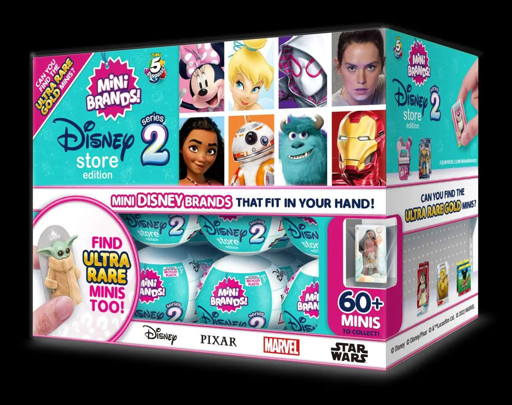 DISNEY STORE 5 SURPRISE MINI BRANDS serie 2 display (24) ZURU