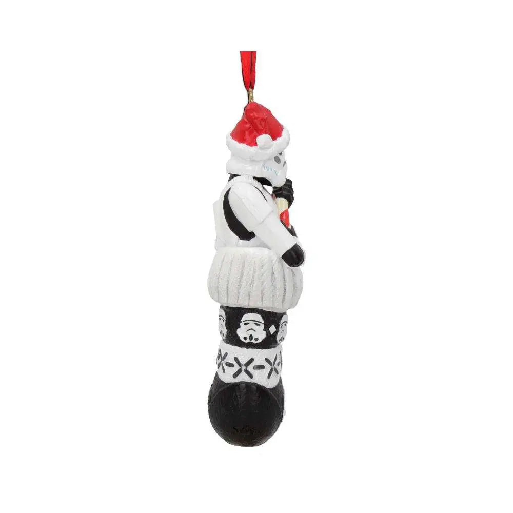 STORMTROOPER IN STOCKING HANGING ORNAMENT NEMESIS NOW