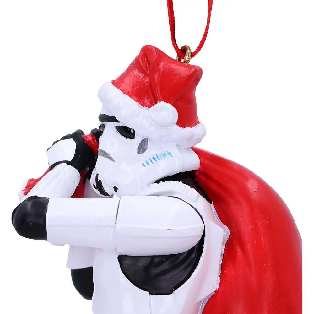 STORMTROOPER SANTA SACK HANGING ORNAMENT NEMESIS NOW