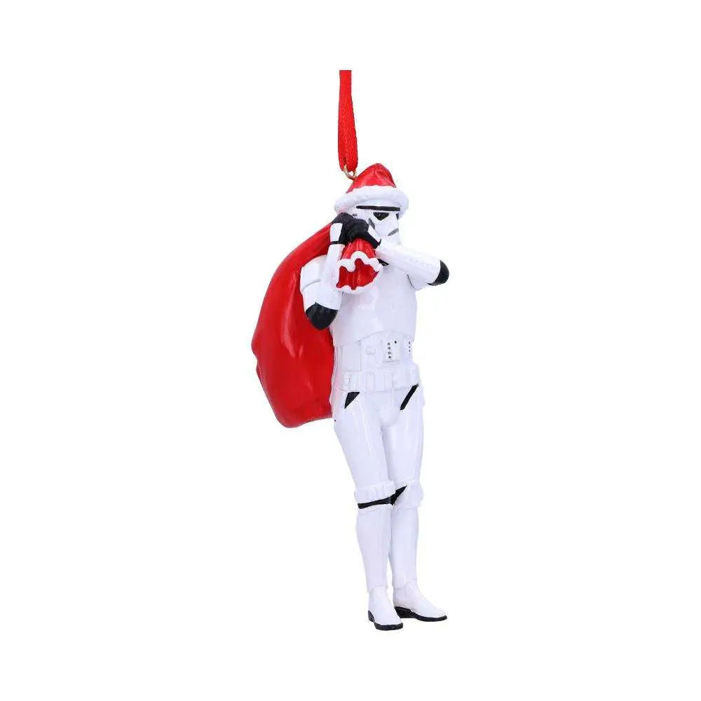 STORMTROOPER SANTA SACK HANGING ORNAMENT NEMESIS NOW
