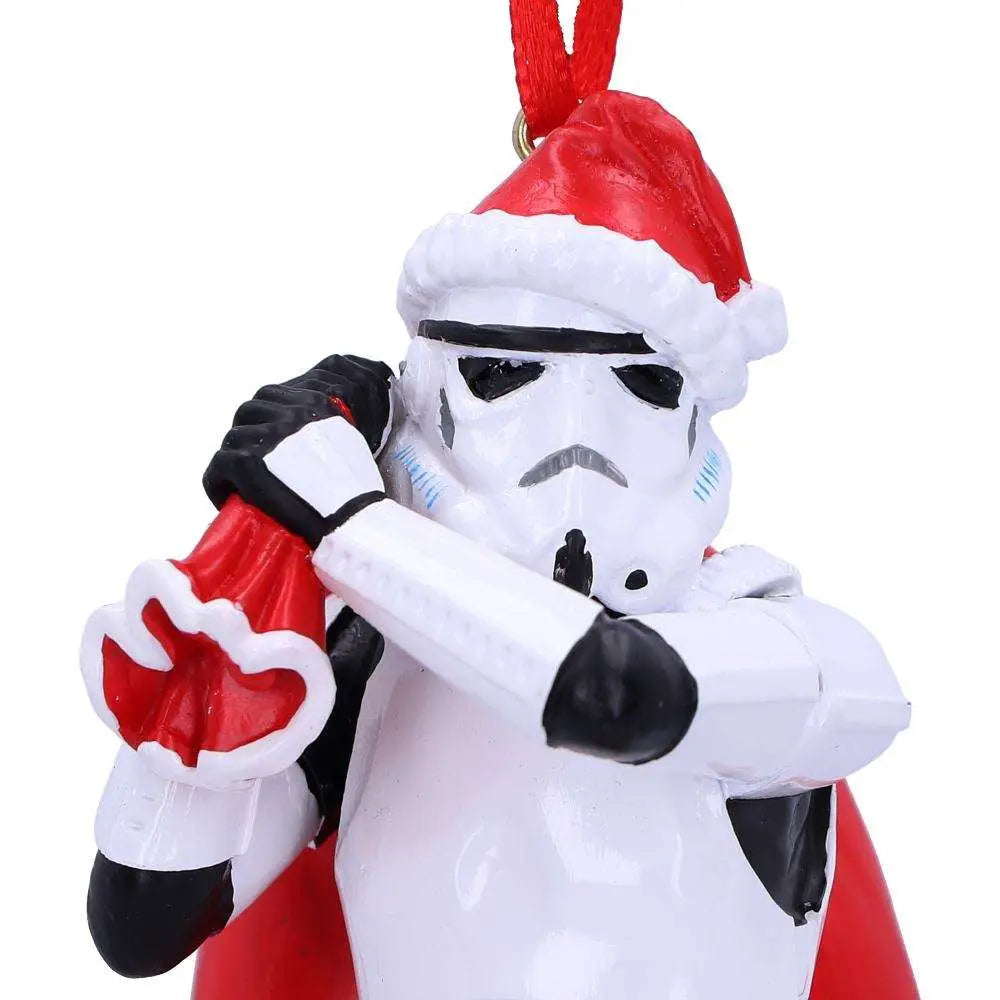 STORMTROOPER SANTA SACK HANGING ORNAMENT NEMESIS NOW