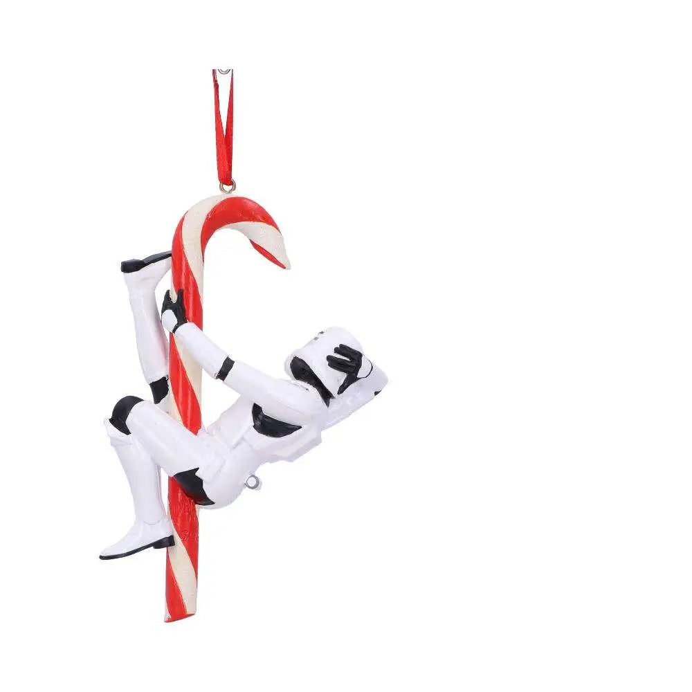 STORMTROOPER CANDY CANE HANGING ORNAMENT NEMESIS NOW