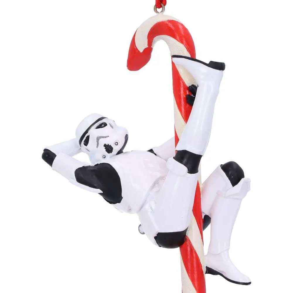STORMTROOPER CANDY CANE HANGING ORNAMENT NEMESIS NOW