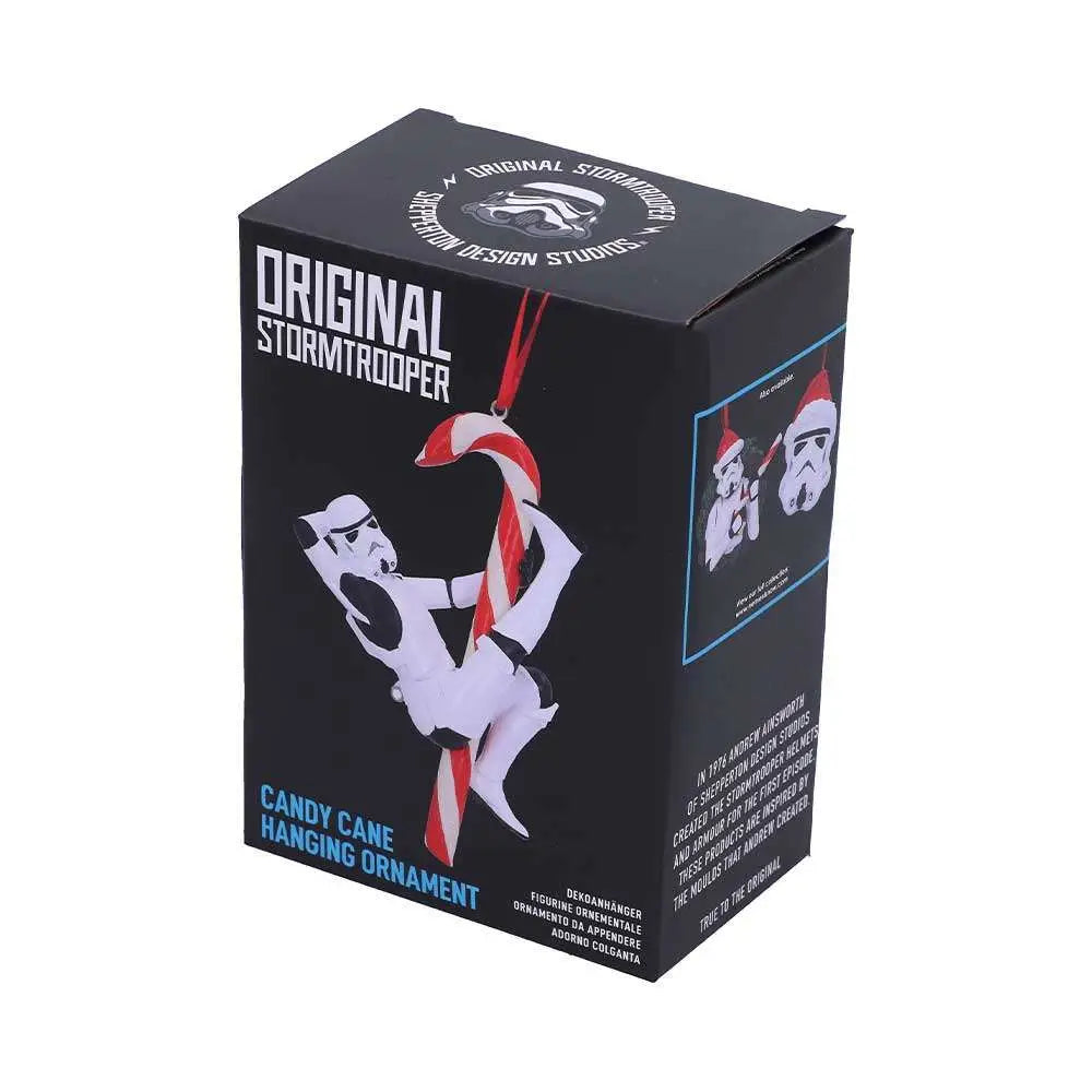STORMTROOPER CANDY CANE HANGING ORNAMENT NEMESIS NOW