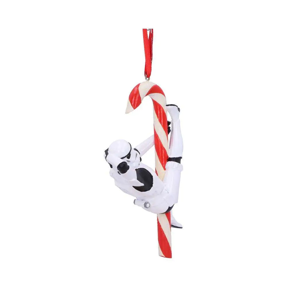 STORMTROOPER CANDY CANE HANGING ORNAMENT NEMESIS NOW
