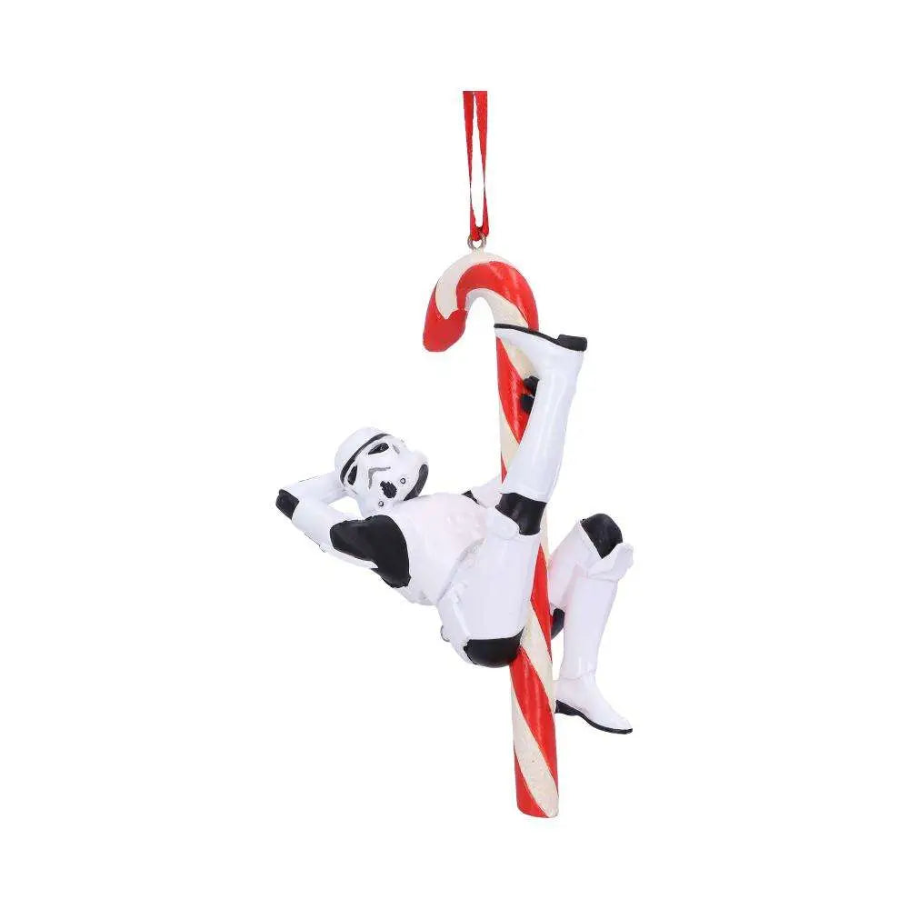 STORMTROOPER CANDY CANE HANGING ORNAMENT NEMESIS NOW