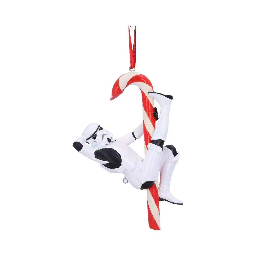 STORMTROOPER CANDY CANE HANGING ORNAMENT NEMESIS NOW