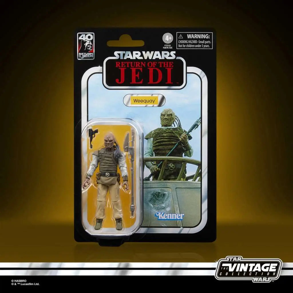 SW VINTAGE ROTJ WEEQUAY AF HASBRO