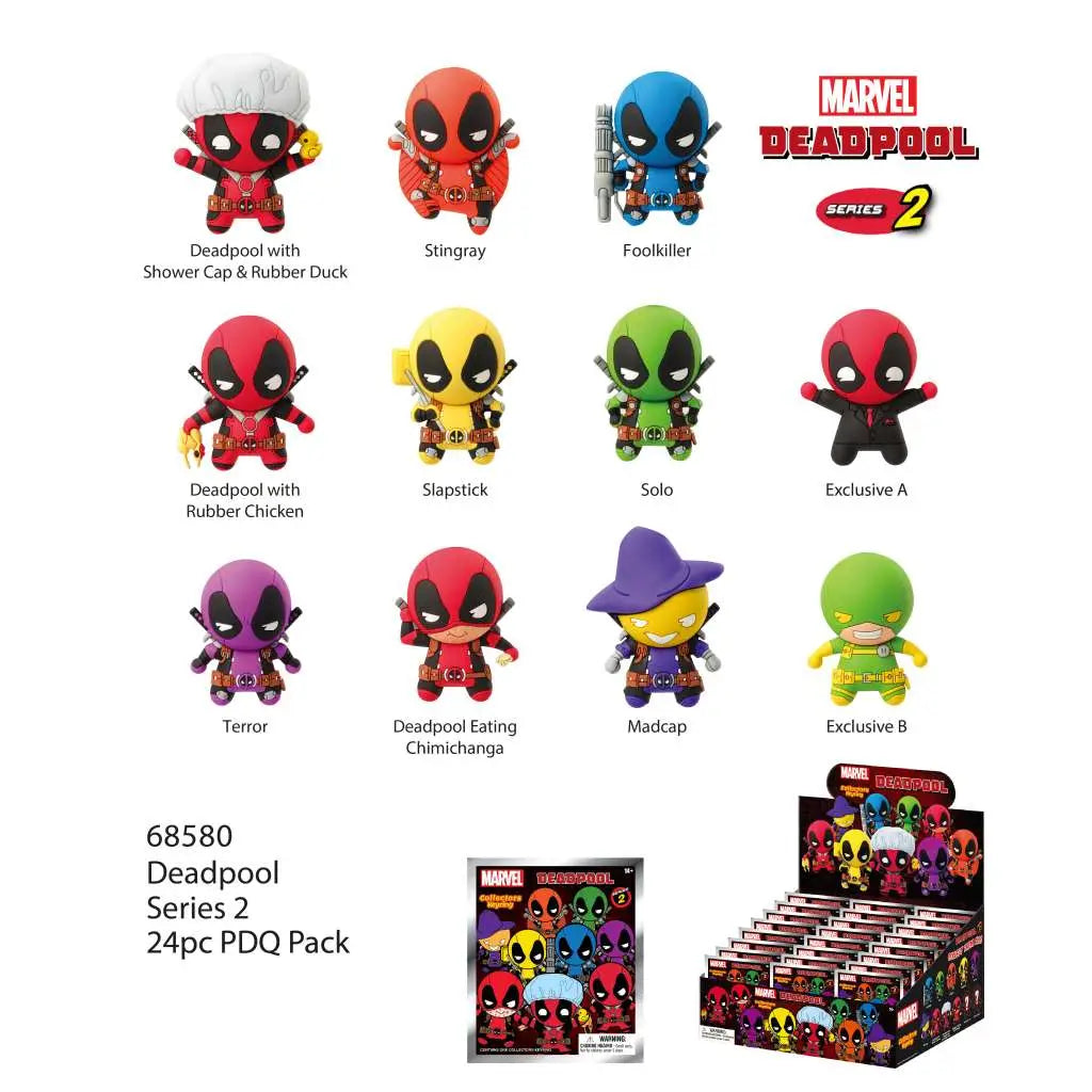 DEADPOOL S.2 BAG CLIP BLIND BOX DISP 24 MONOGRAM