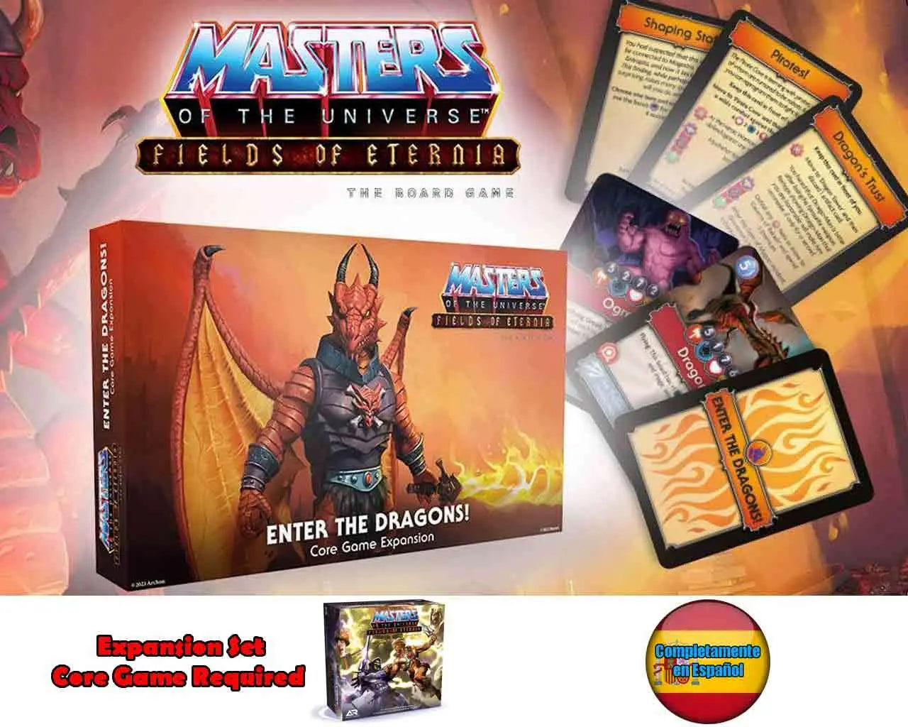 MOTU FIELDS OF ETERNIA ENTER THE DRAGONS! Edición española ARCHON GAMES