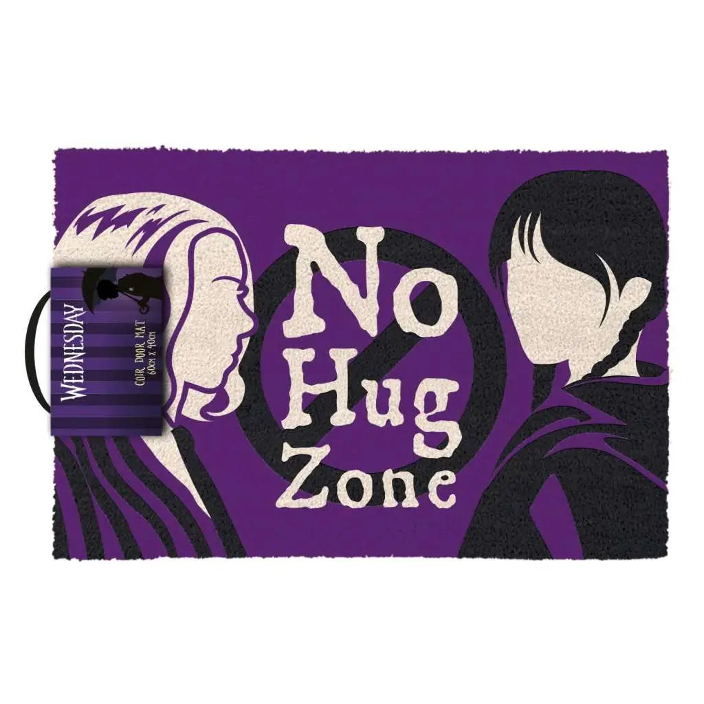 WEDNESDAY NO HUG ZONE COIR DOORMAT PYRAMID INTERNATIONAL