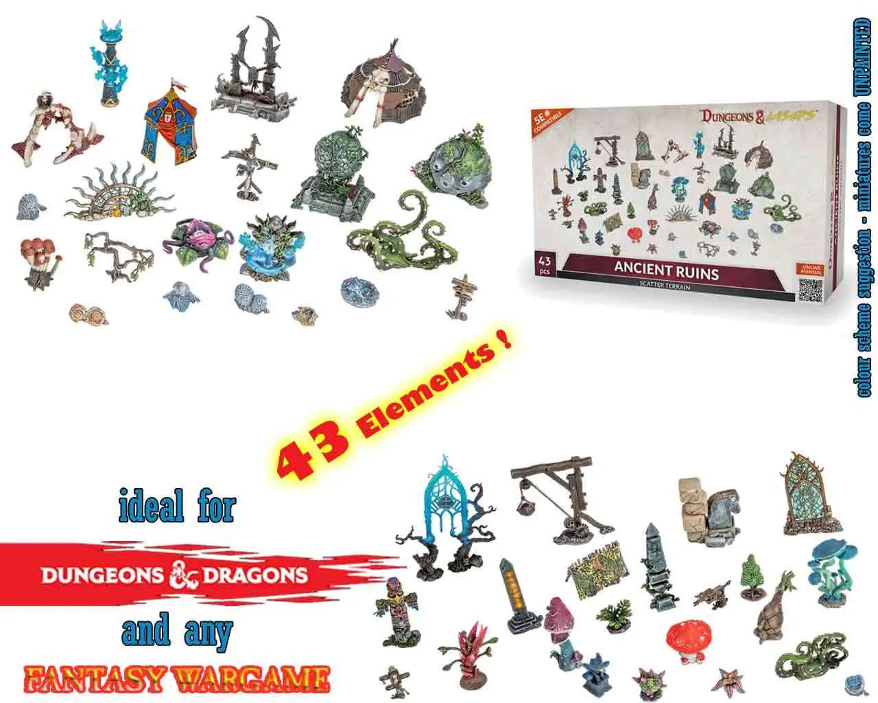 Dungeons & Lasers - ANCIENT RUINS SCATTER TERRAIN ARCHON GAMES