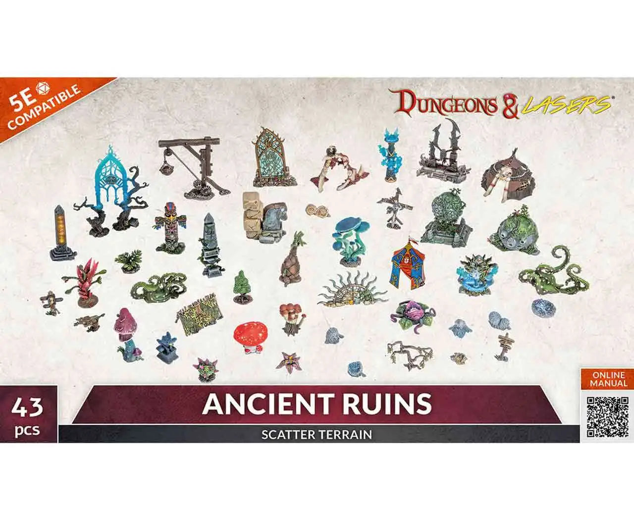 Dungeons & Lasers - ANCIENT RUINS SCATTER TERRAIN ARCHON GAMES