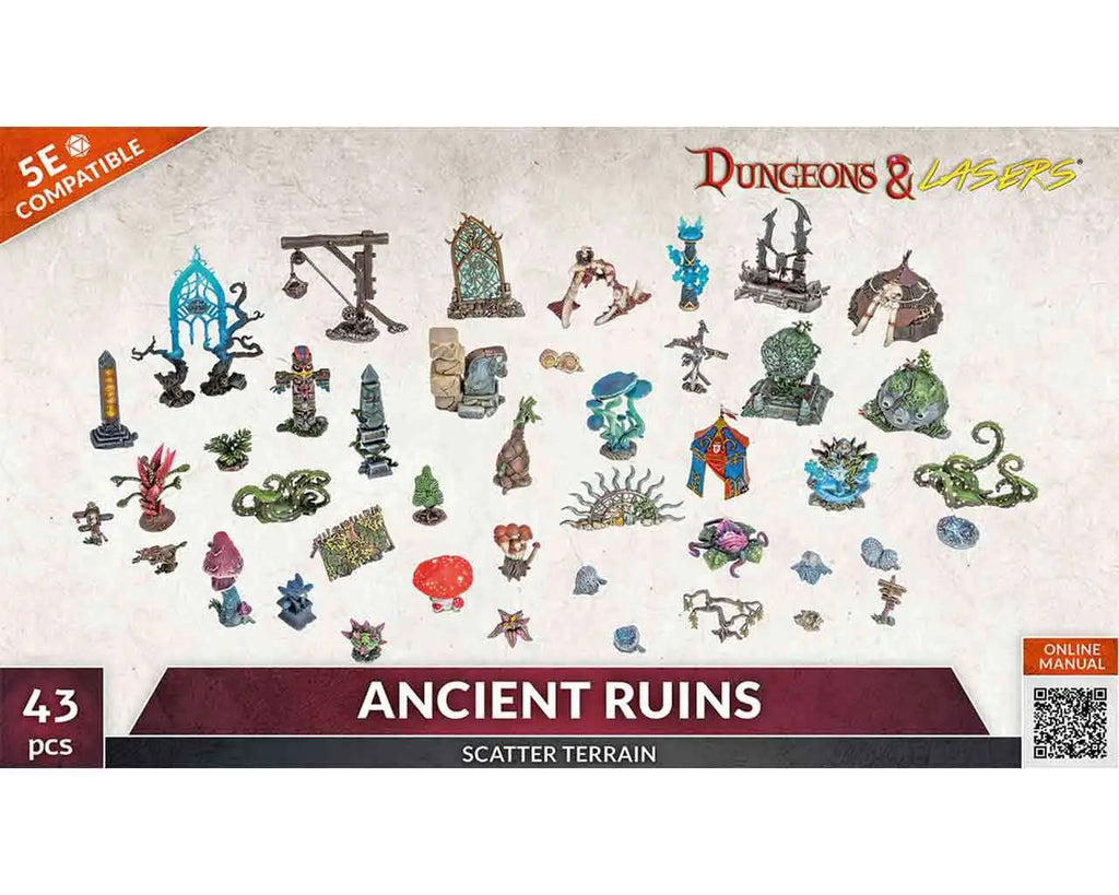 Dungeons & Lasers - ANCIENT RUINS SCATTER TERRAIN ARCHON GAMES