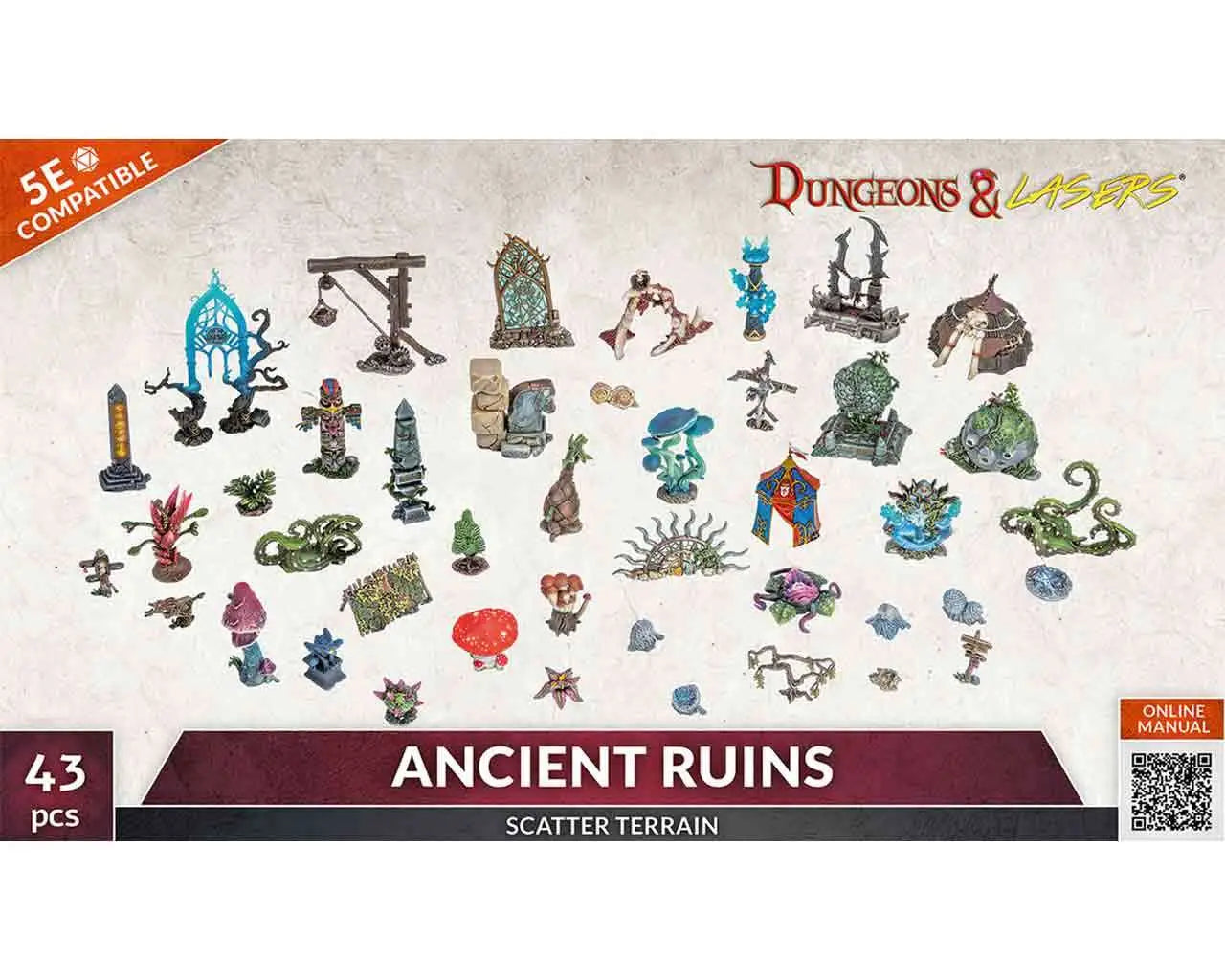 Dungeons & Lasers - ANCIENT RUINS SCATTER TERRAIN ARCHON GAMES
