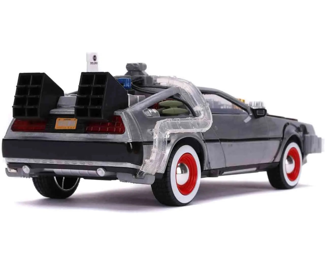 Back To The Future Part 3 1982 De Lorean DMC 12 1 24 Die Cast Model With Lights Jada Toys