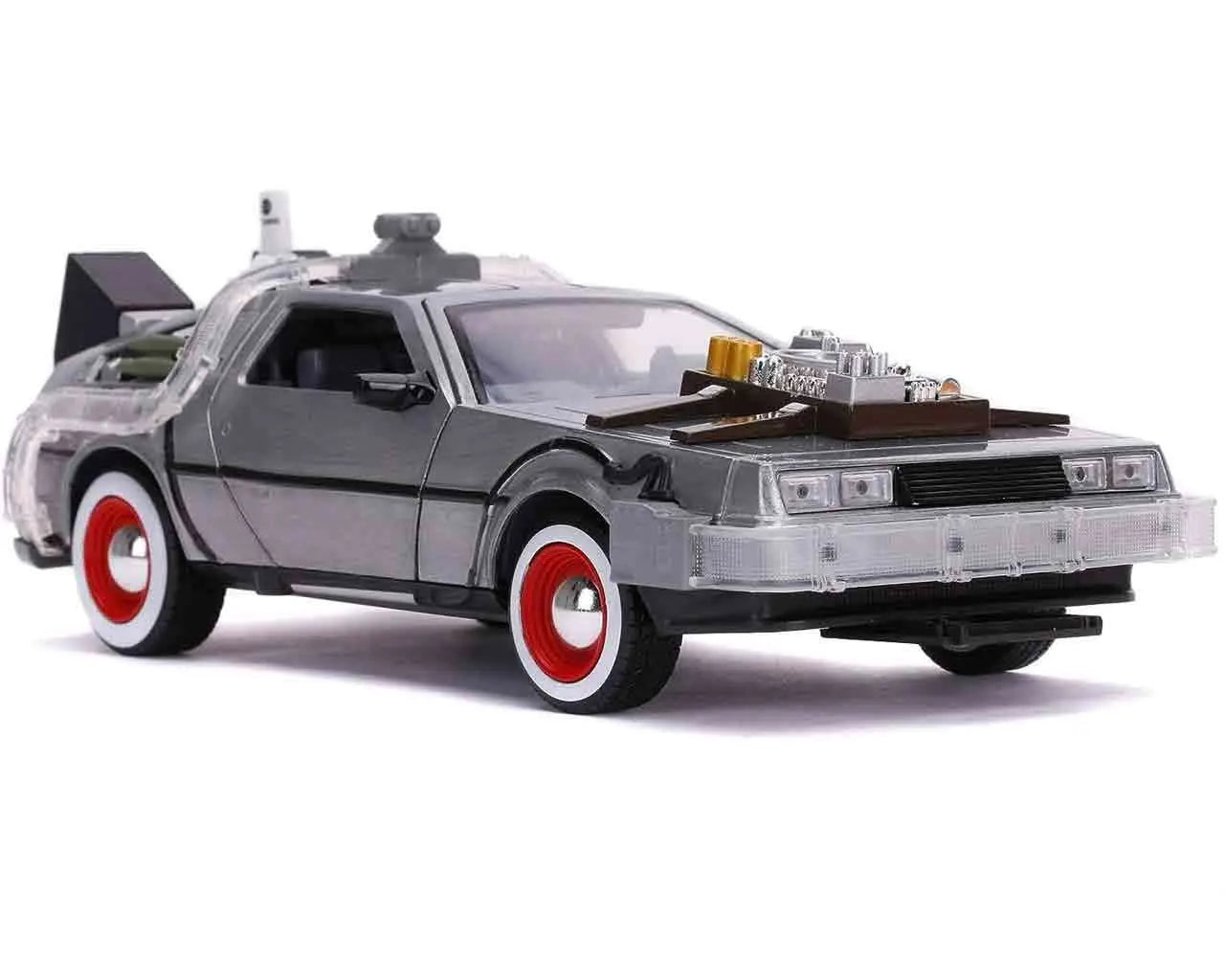 Back To The Future Part 3 1982 De Lorean DMC 12 1 24 Die Cast Model With Lights Jada Toys