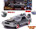 Back To The Future Part 3 1982 De Lorean DMC 12 1 24 Die Cast Model With Lights Jada Toys