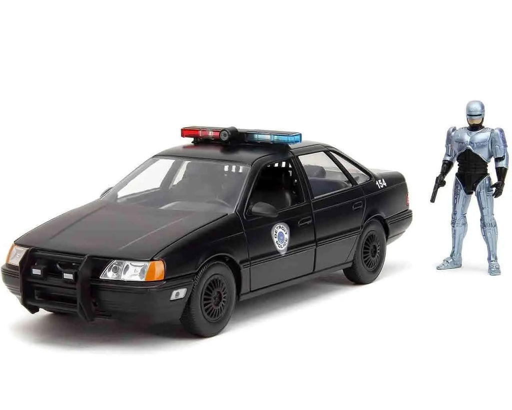 Robocop 1986 1986 Ford Taurus With Robocop 1 24 Die Cast Model Jada Toys