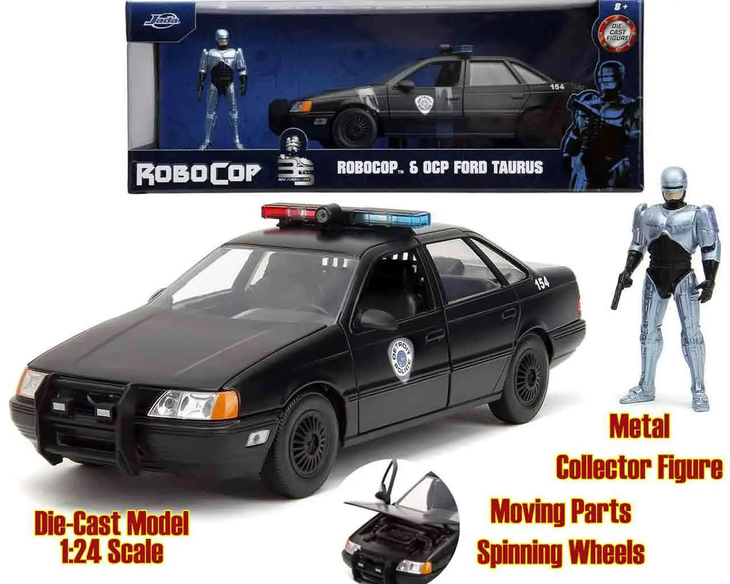 Robocop 1986 1986 Ford Taurus With Robocop 1 24 Die Cast Model Jada Toys