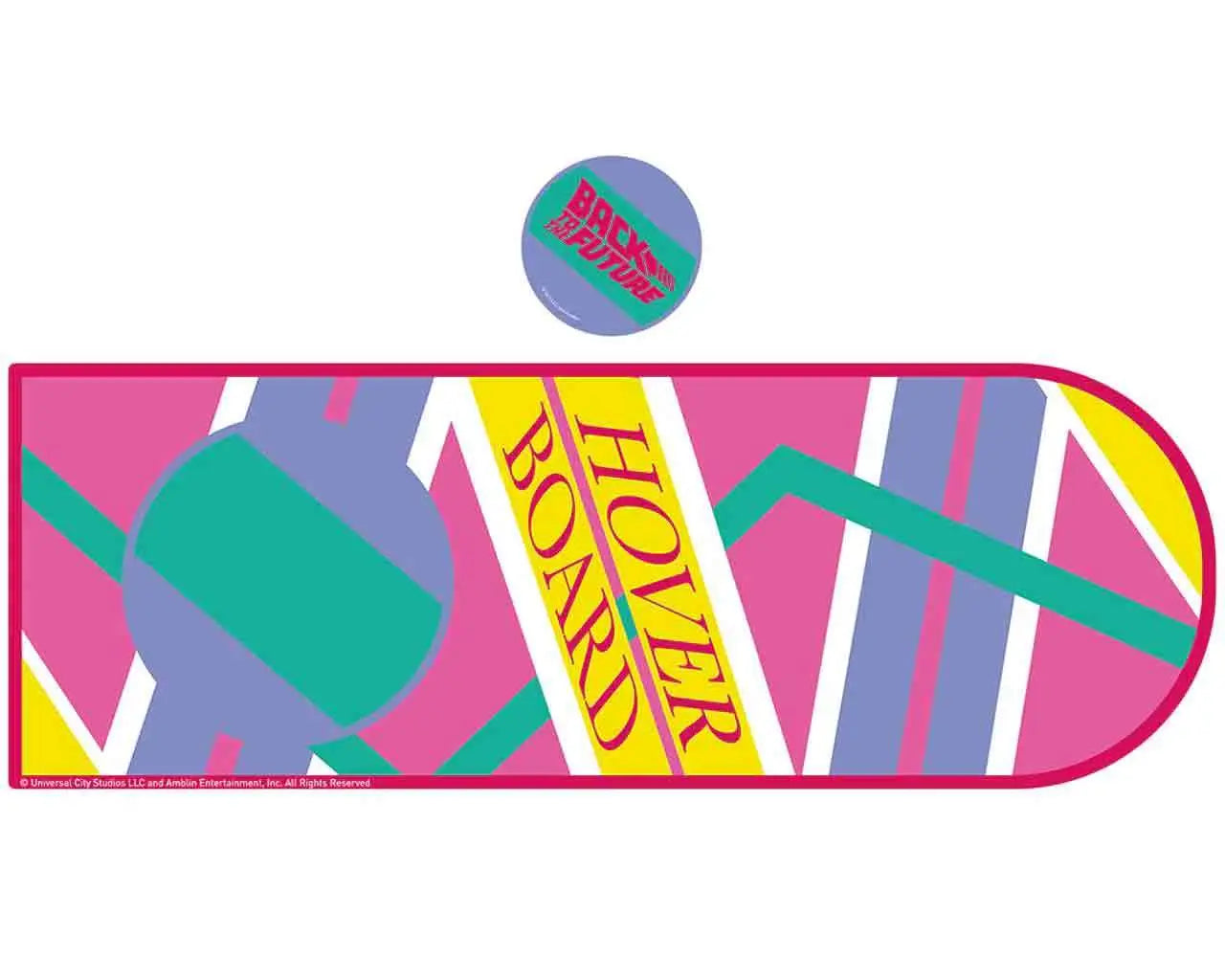 Back to the Future - Hoverboard XL Desk Pad and Coaster Set FANATTIK
