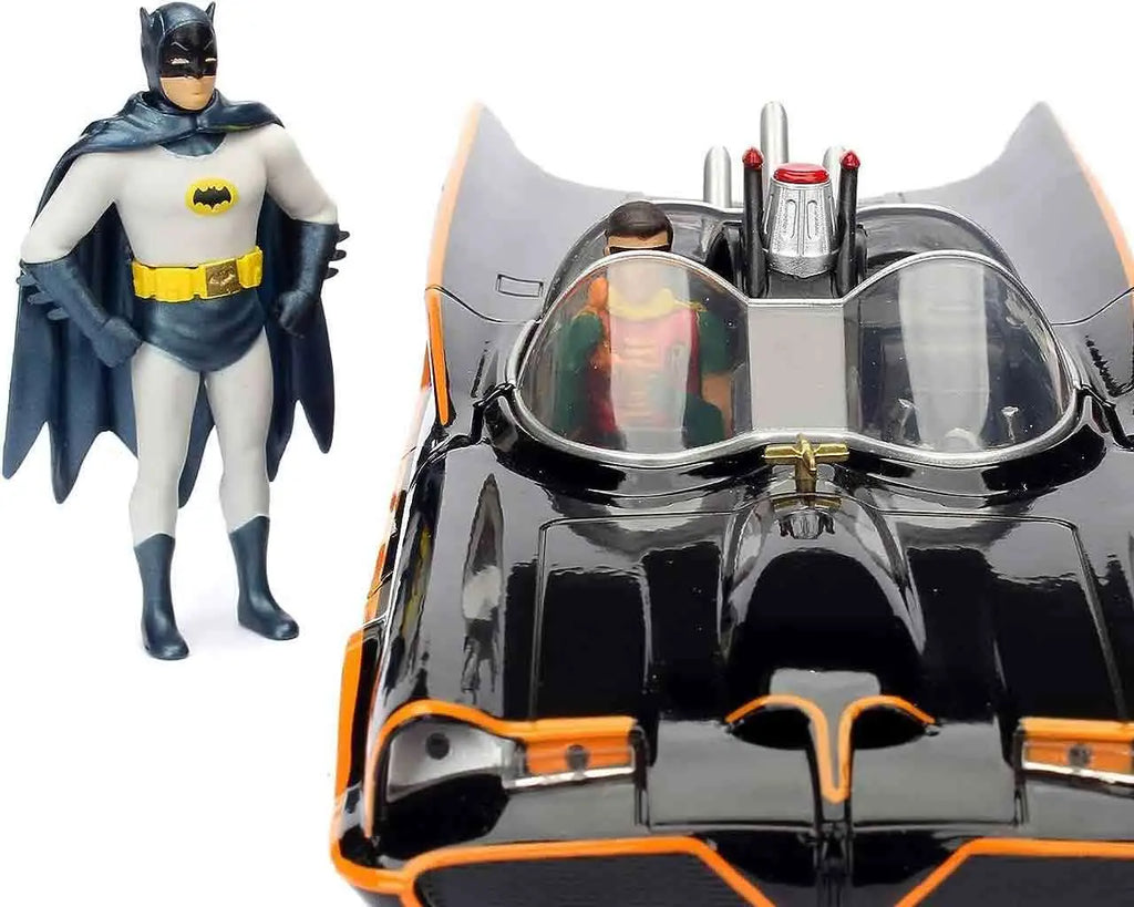 Batman 1966 Batmobile With Batman & Robin 1 24 Die Cast Model Jada Toys