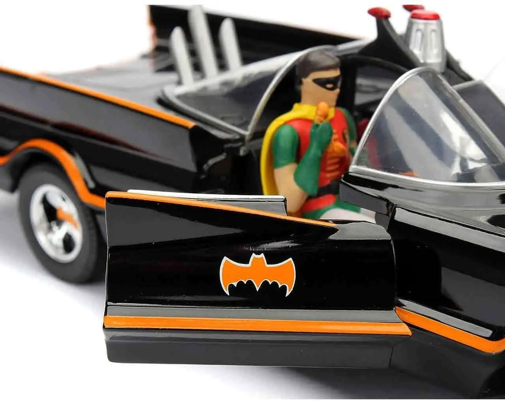Batman 1966 Batmobile With Batman & Robin 1 24 Die Cast Model Jada Toys