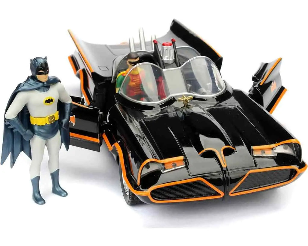 Batman 1966 Batmobile With Batman & Robin 1 24 Die Cast Model Jada Toys