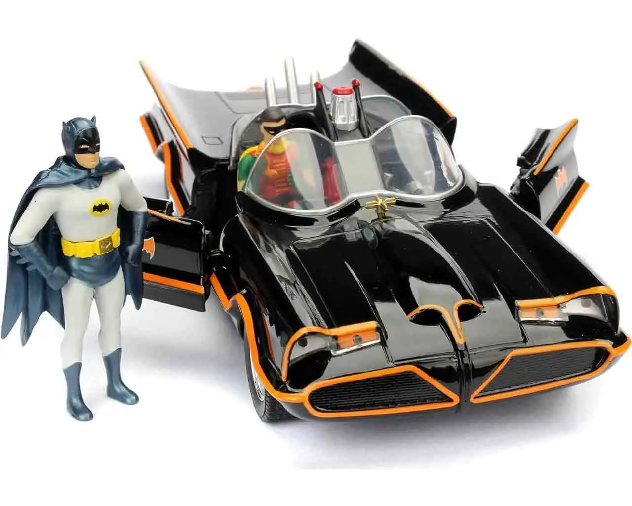 Batman 1966 Batmobile With Batman & Robin 1 24 Die Cast Model Jada Toys