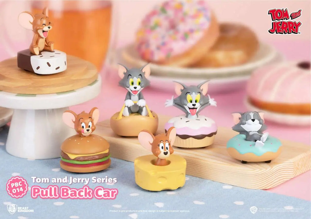 TOM AND JERRY SERIES PULL BACK CAR DISPLAY 6 BEAST KINGDOM