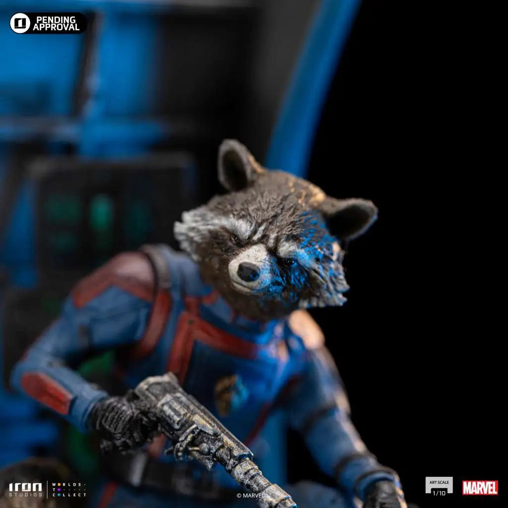 GOTG 3 ROCKET RACOON 1/10 STATUE IRON STUDIOS