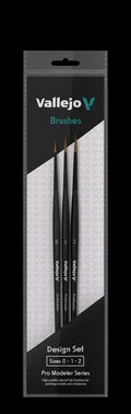 BRUSH PRO DESIGN NATURAL SET B01991 VALLEJO