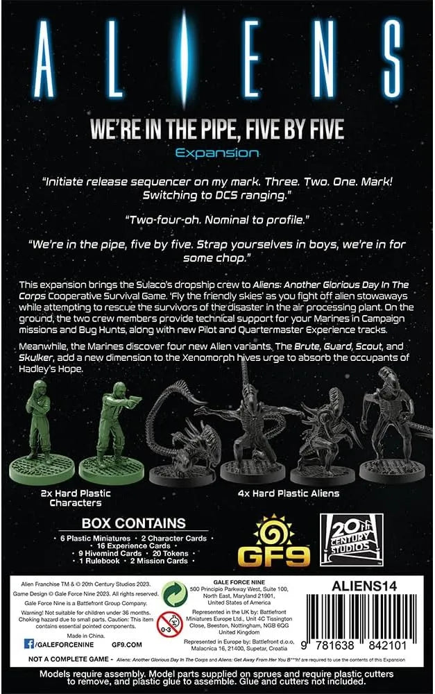 ALIENS FIVE BY FIVE EXPANSION GF9-BATTLEFRONT