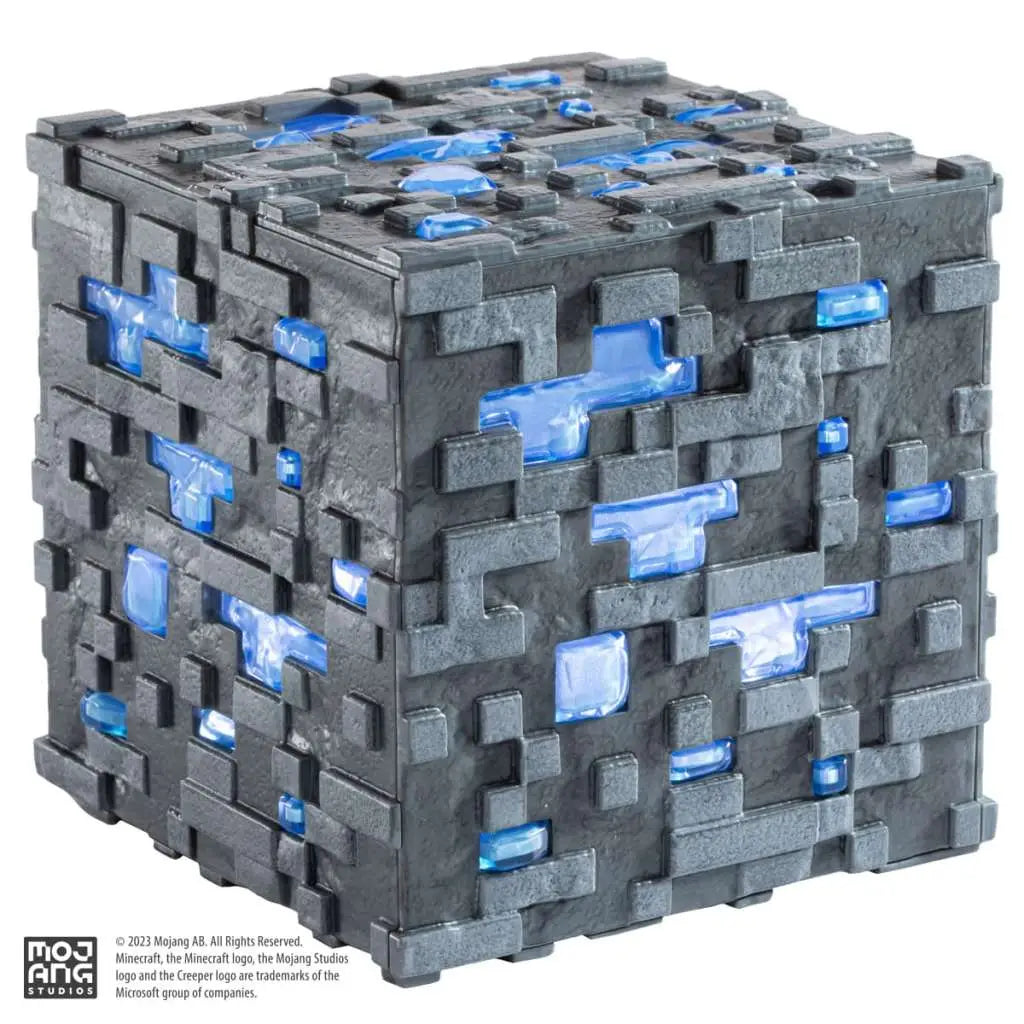 MINECRAFT ILLUMINATING DIAMOND ORE CUBE NOBLE COLLECTIONS