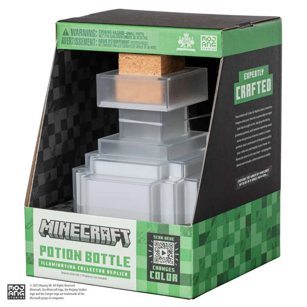 MINECRAFT ILLUMINATING POTION BOTTLE NOBLE COLLECTIONS