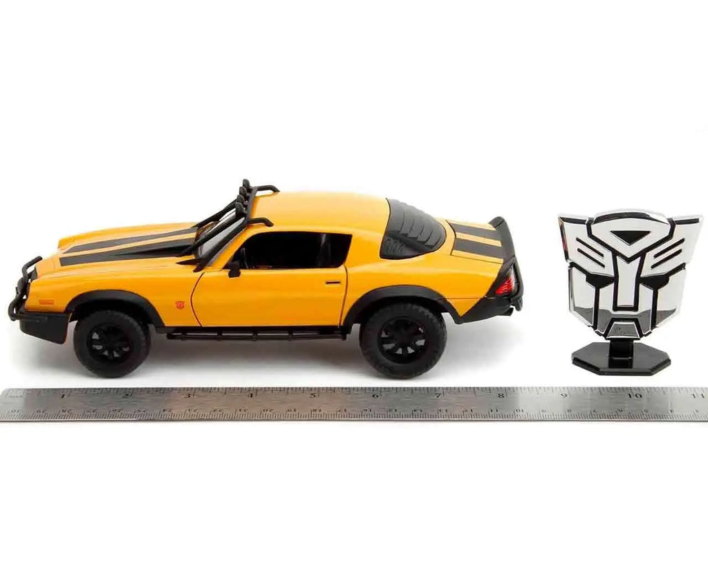 Transformers Rise of the Beasts 1977 Chevrolet Camaro Bumblebee 1 24 Die Cast Model Jada Toys
