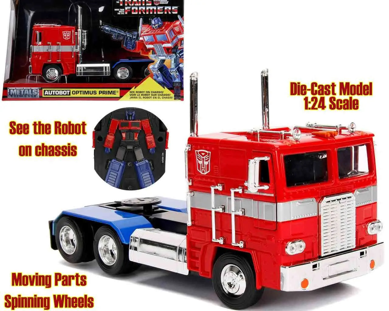 Transformers Generation 1 Optimus Prime 1 24 Die Cast Model Jada Toys