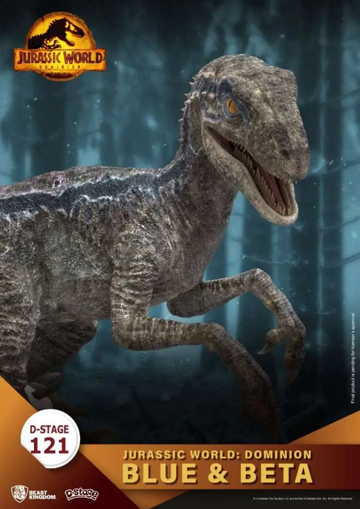 D STAGE JURASSIC WORLD DOMINION BLUE+BETA BEAST KINGDOM