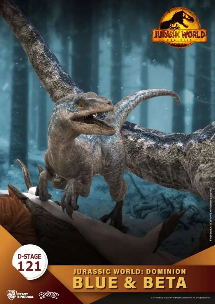D STAGE JURASSIC WORLD DOMINION BLUE+BETA BEAST KINGDOM