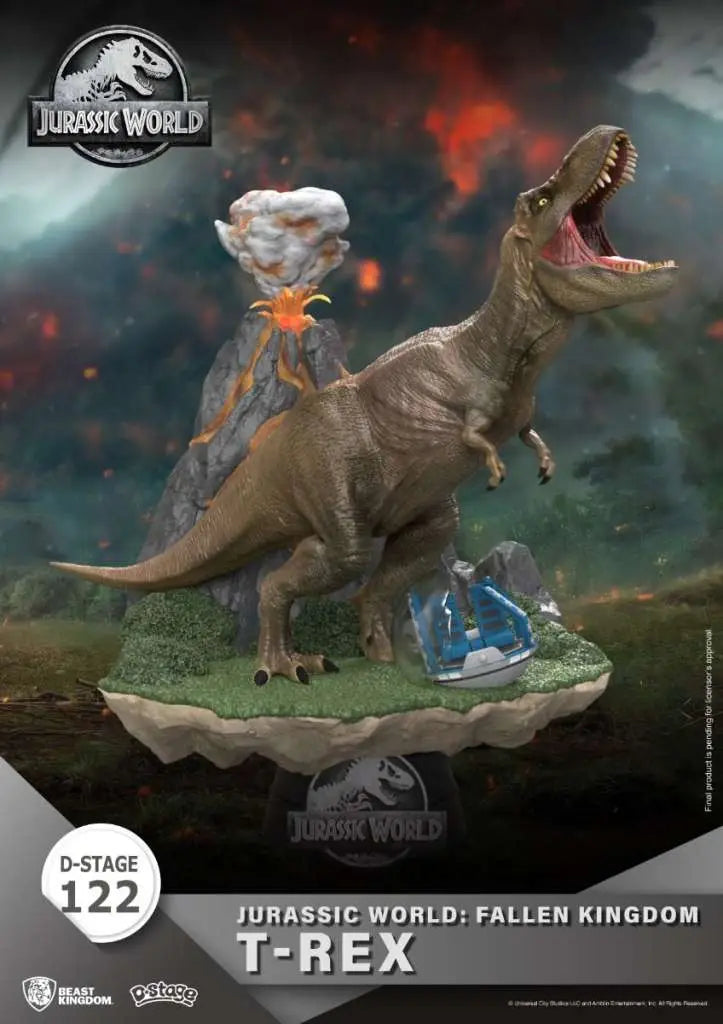 D STAGE JURASSIC WORLD FALLEN KINGDOM T REX BEAST KINGDOM
