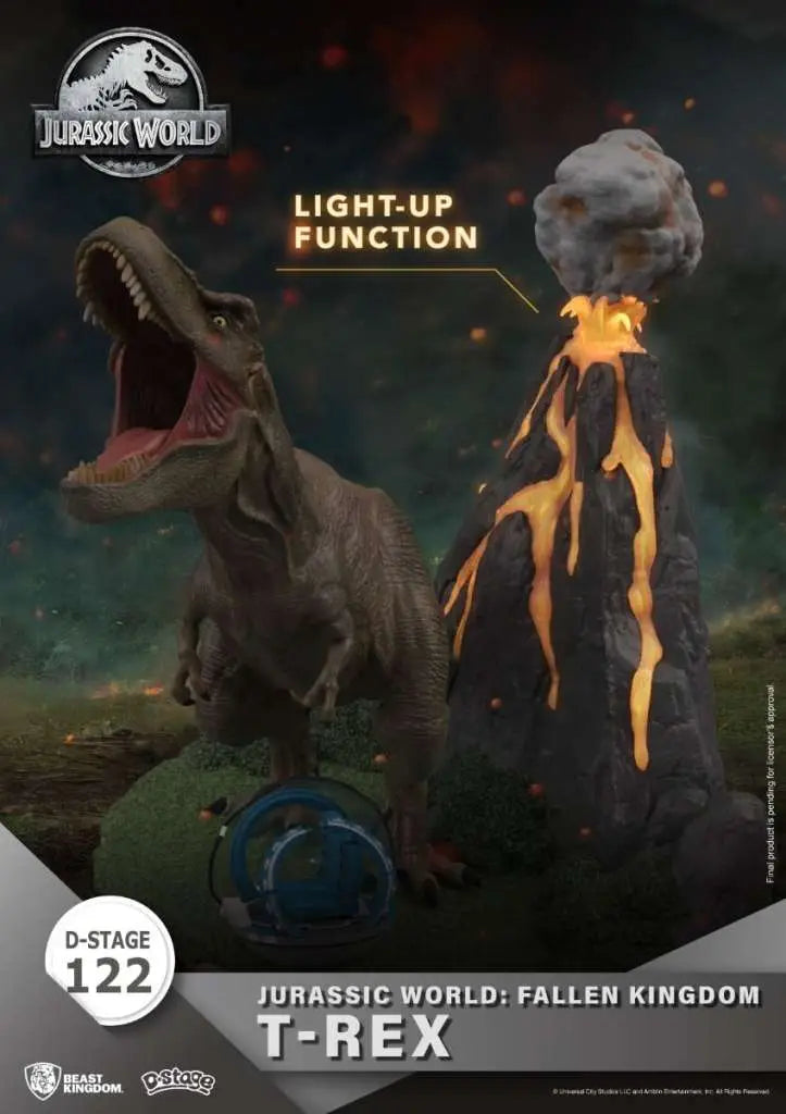 D STAGE JURASSIC WORLD FALLEN KINGDOM T REX BEAST KINGDOM