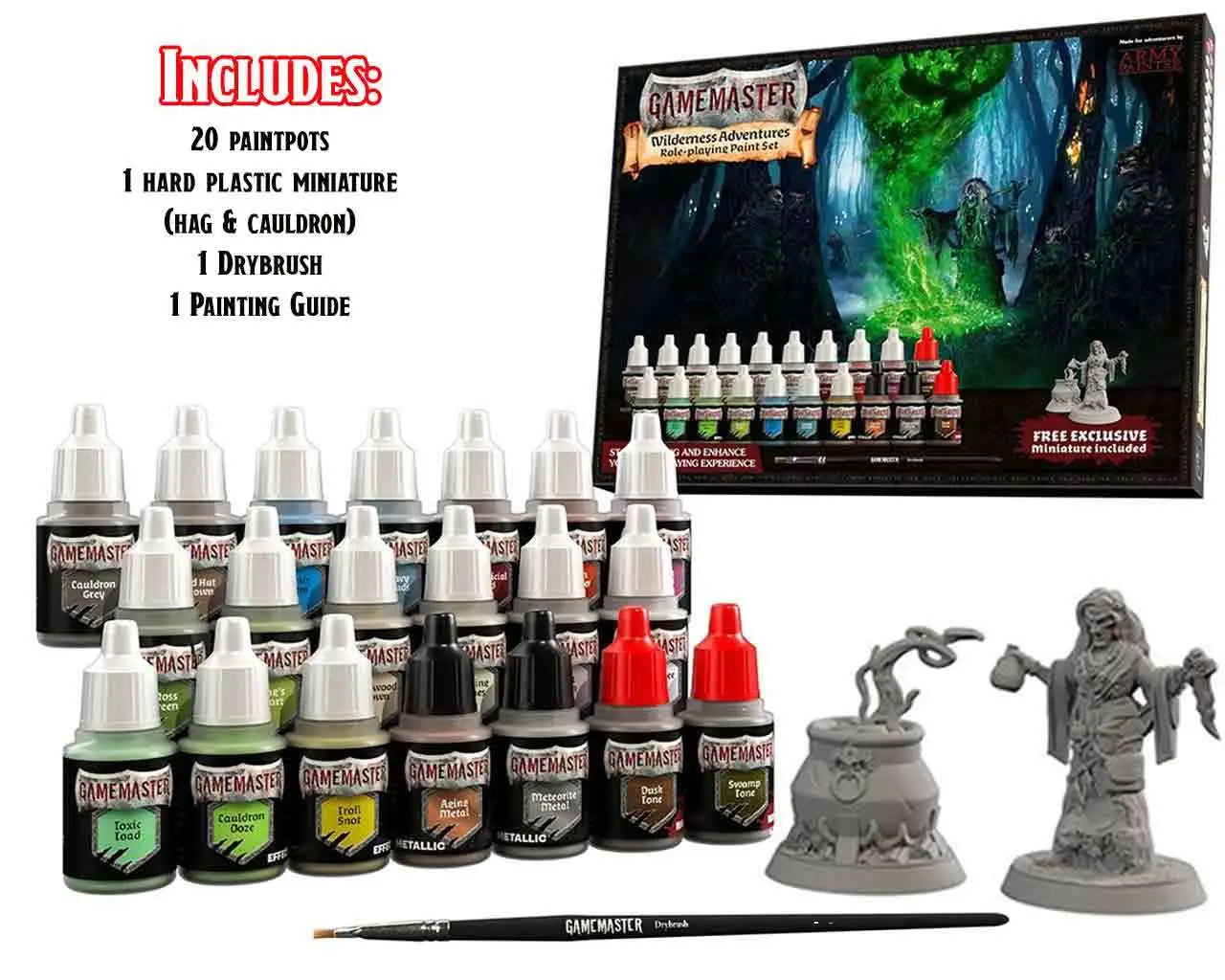 Gamemaster Wilderness Adventures Paint Set ARMY PAINTER