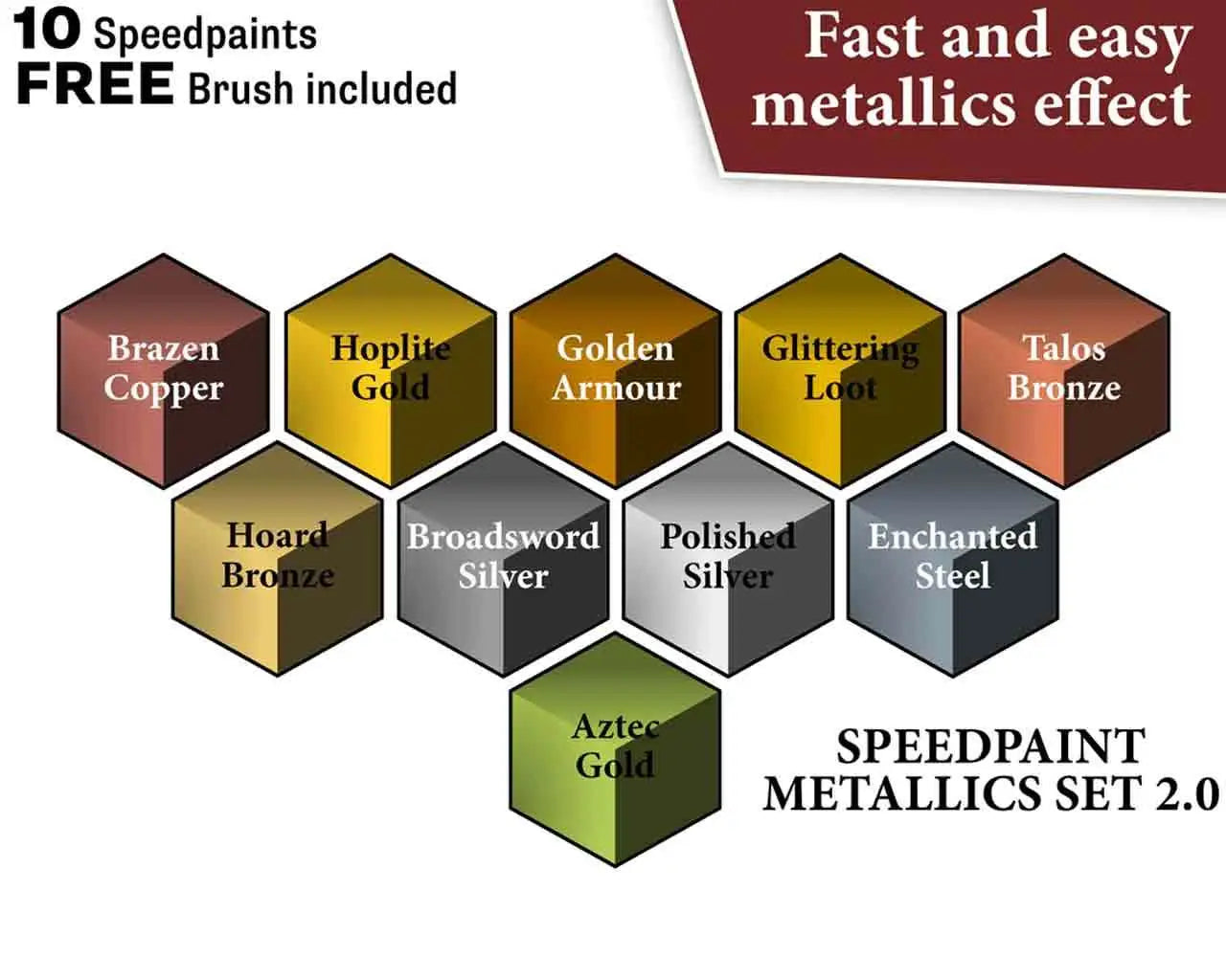SPEEDPAINT METALLIC SET 2.0 ARMY PAINTER